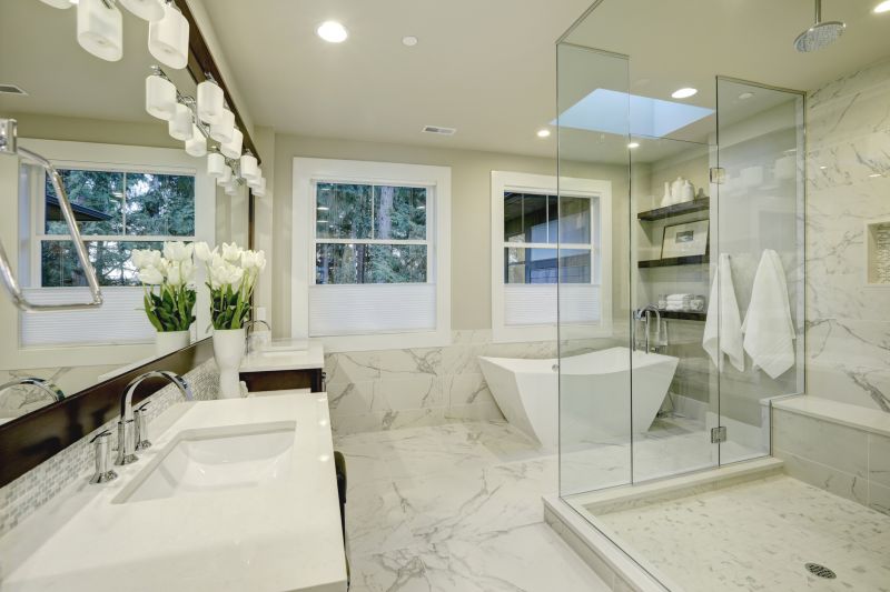 Wide Picture of a Modern Bathroom