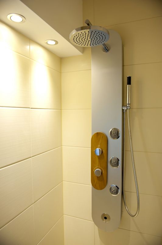 Contemporary Shower with Rainfall Head